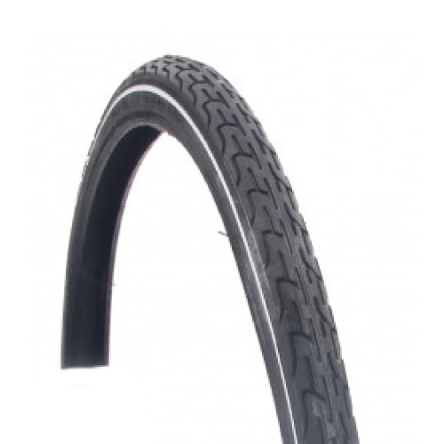 Buitenband 26x1 3 8 deli zwart+ witte bies 37-590
