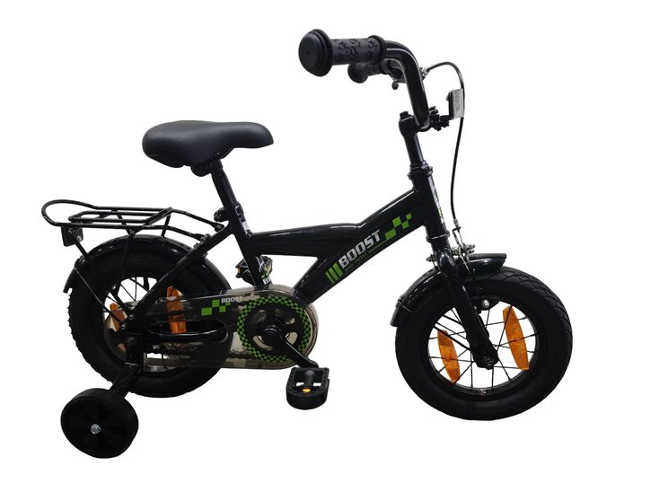 Bikefun fiets bike fun kids 12 inch boost | remnaaf | zwart