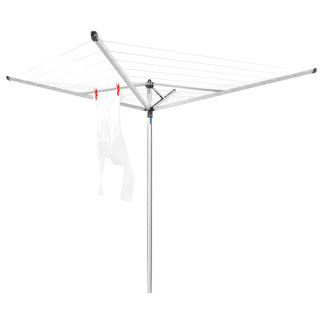 Brabantia topspinner 40m + grondanker - metallic grijs