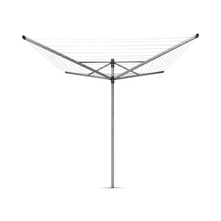 Brabantia lift-o-matic 60m + grondanker + schoffels metallic grijs