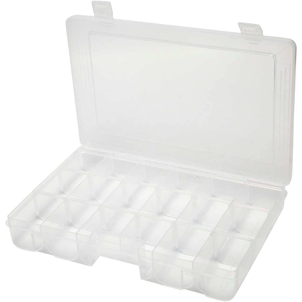 Opslag doos, afm 27x19 cm, gatgrootte 5x4,5 cm, 1 stuk