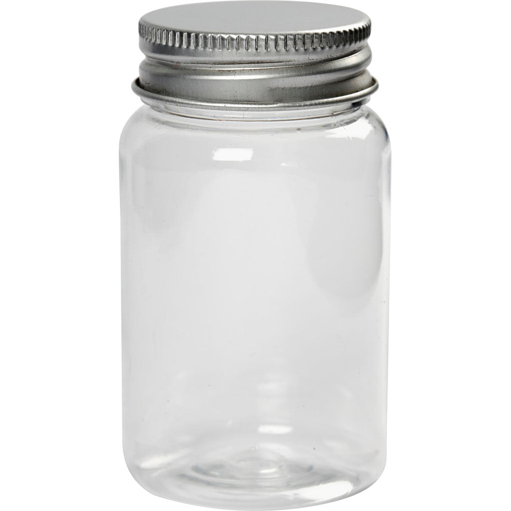 Potje met schroefdop, h: 77 mm, d 45 mm, 100 ml, 10 stuk 1 doos