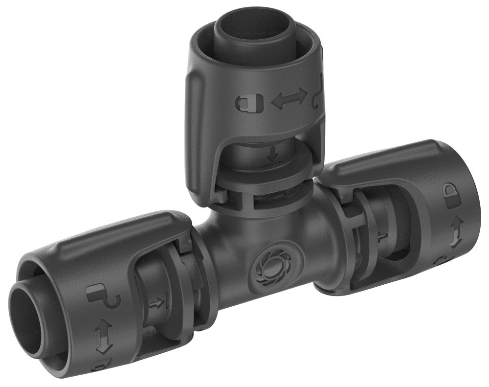 Gardena t-stuk 13 mm (1 2 ) verbinding (donkergrijs, 2 stuks)