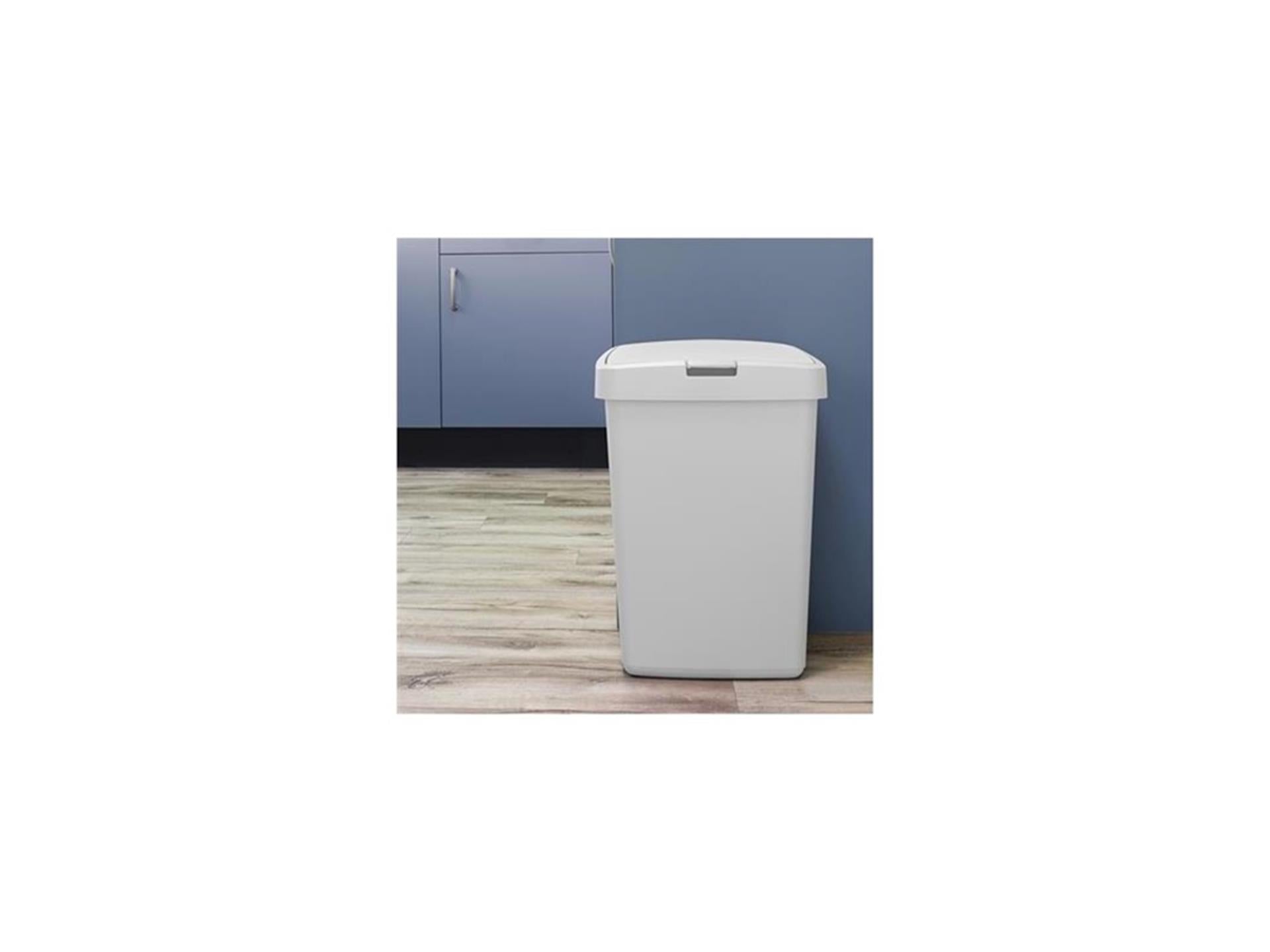 Sunware delta prullenbakr 50 liter klepdeksel wit kunststof 39,7x34,5x56,4cm