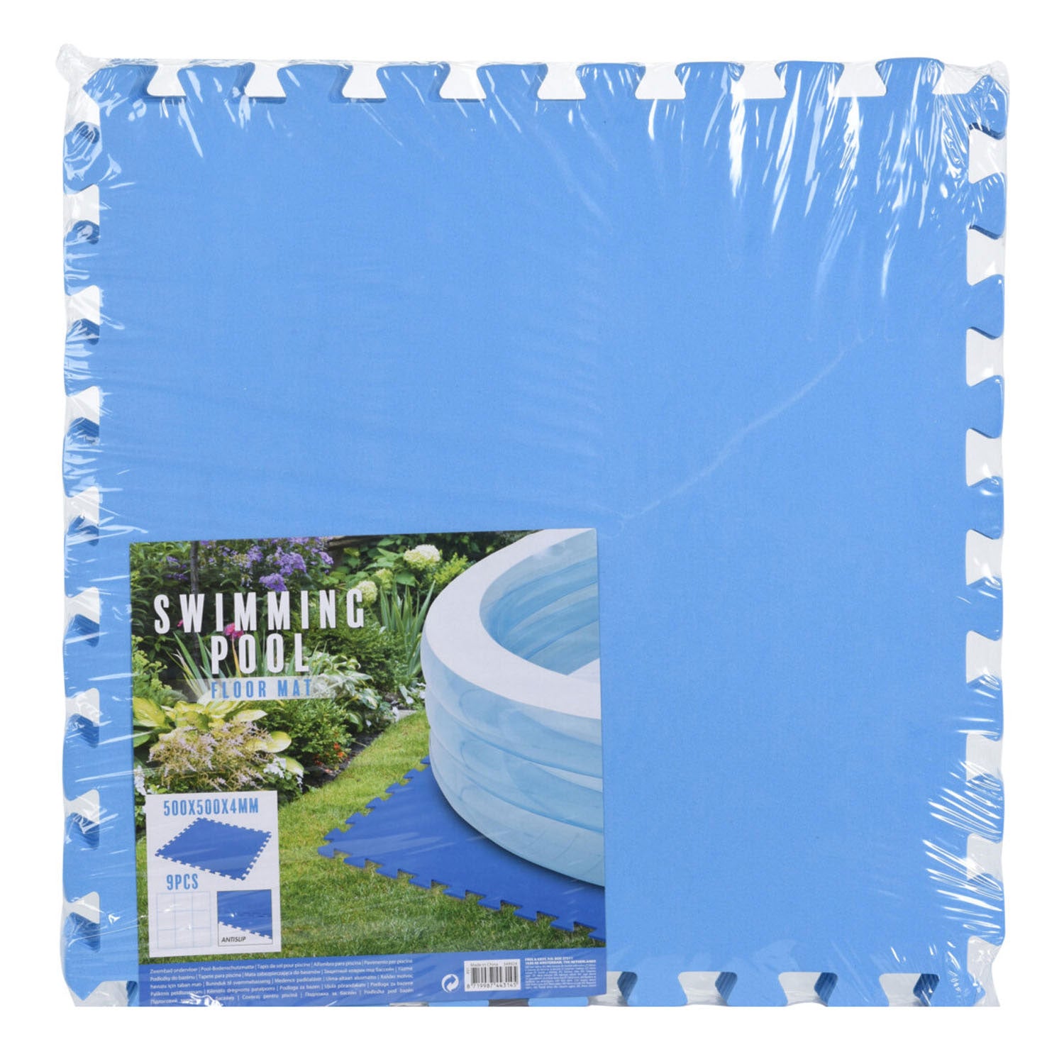 Zwembad ondertegels, 50x50cm (9 stuks)