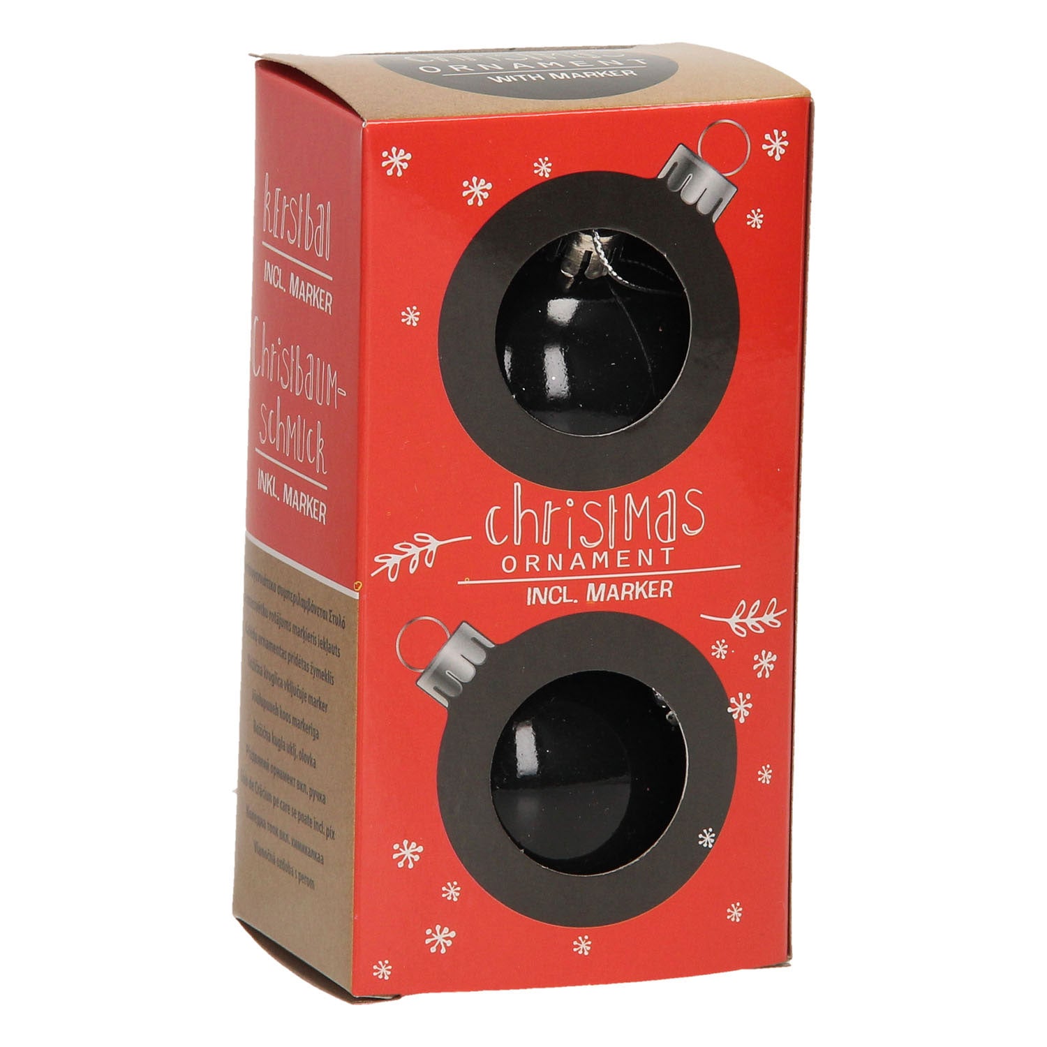 Kerstballen Krijtbord met Krijtstift, 2e.