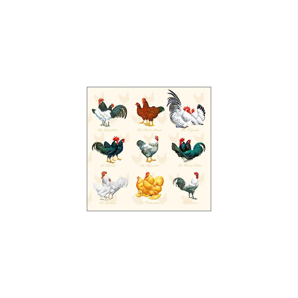 Ambiente servetten wyandotte cream 33x33cm