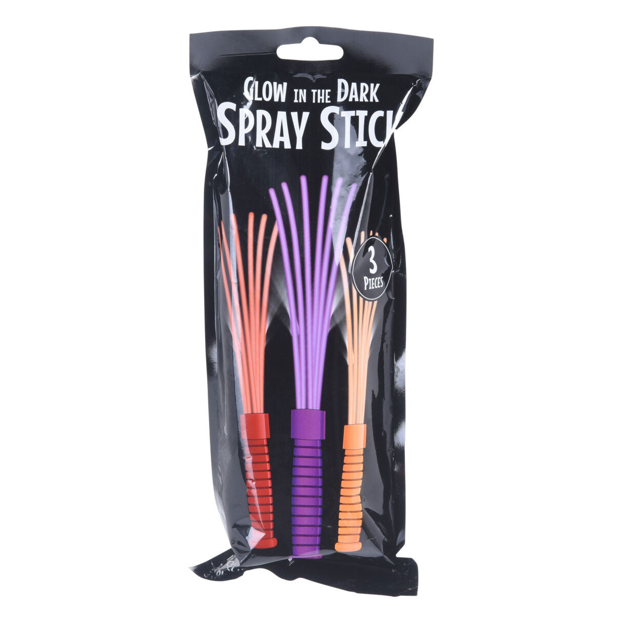 Glow in the Dark Spray Sticks, 3 stuks.