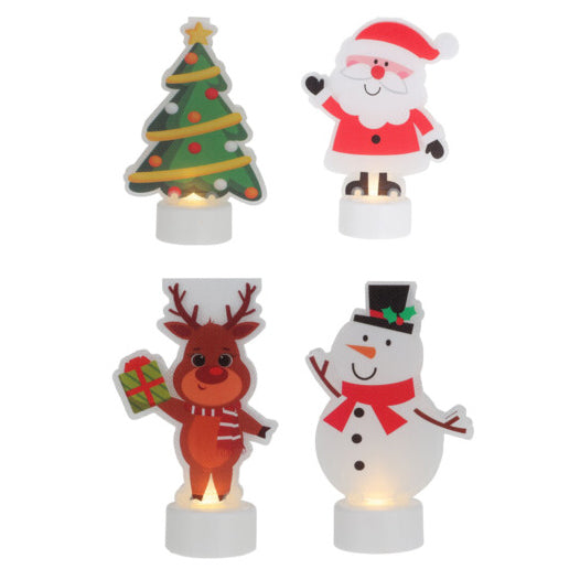 Theelicht met Kerstfiguur, 12e.