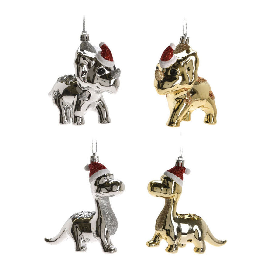 Dinosaurus kersthanger 12cm, 24st.