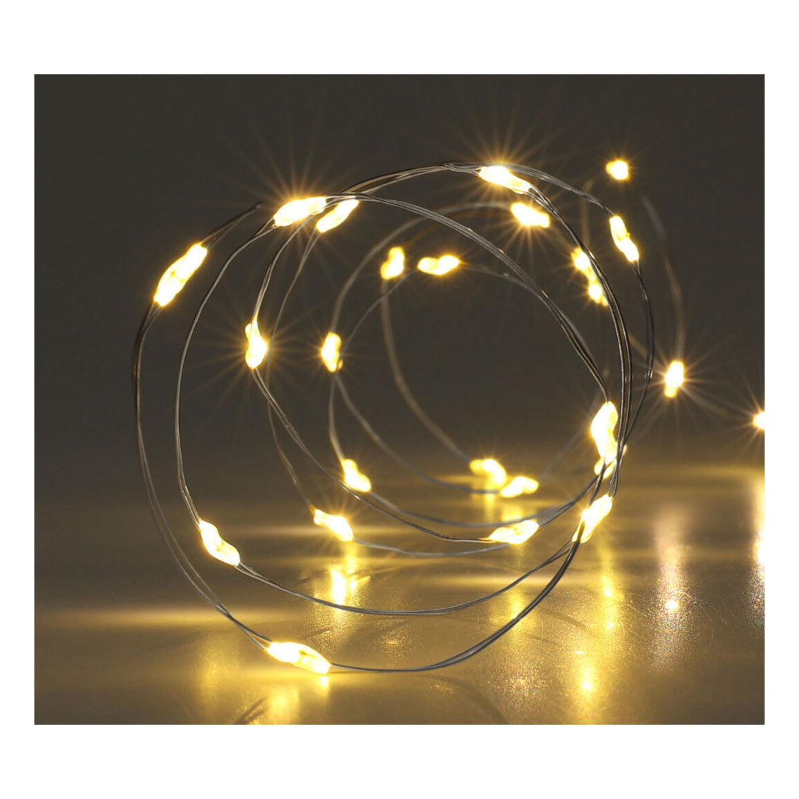 Zilverdraad 40led warm wit, 195cm