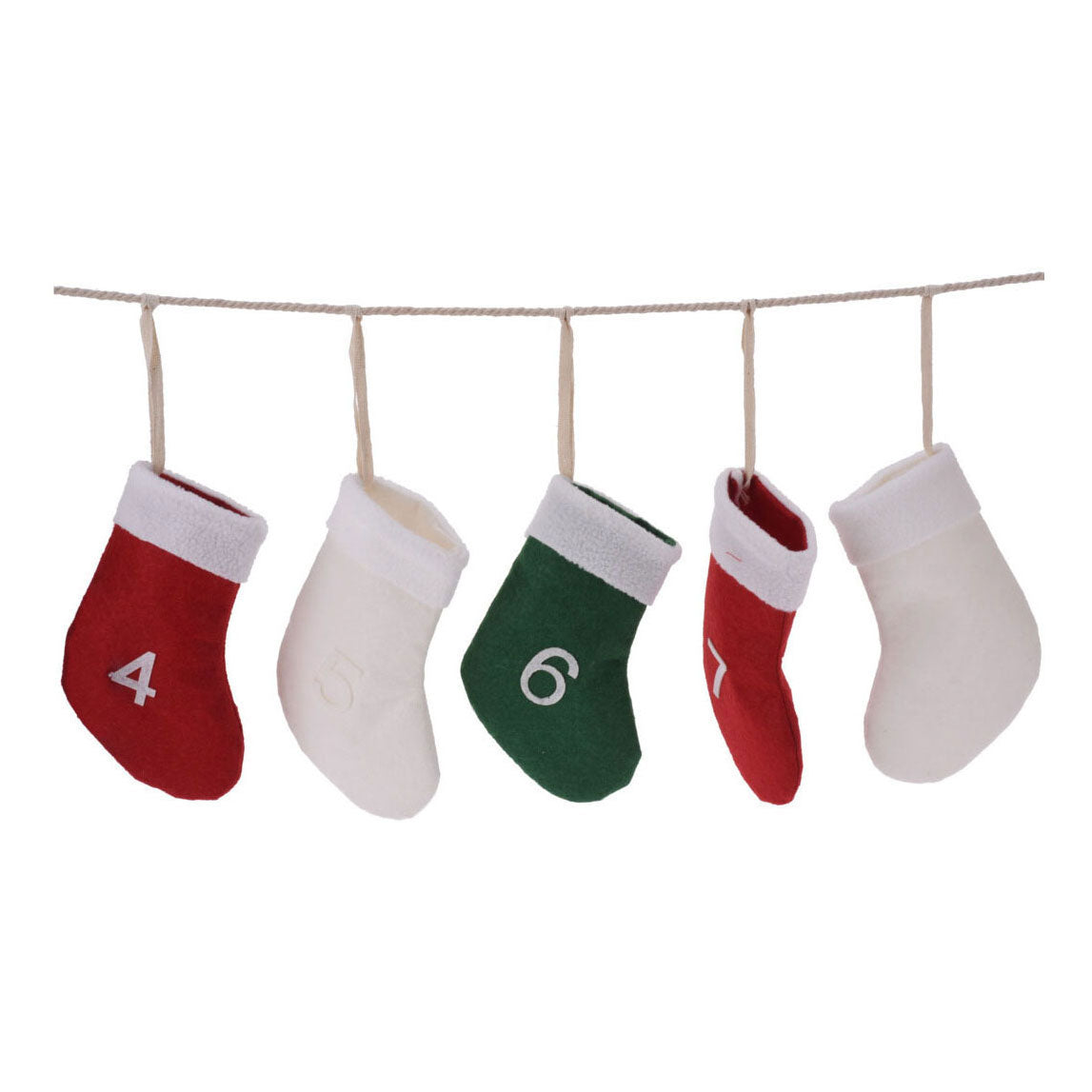 Adventskalender Slinger Sokken. 220cm,