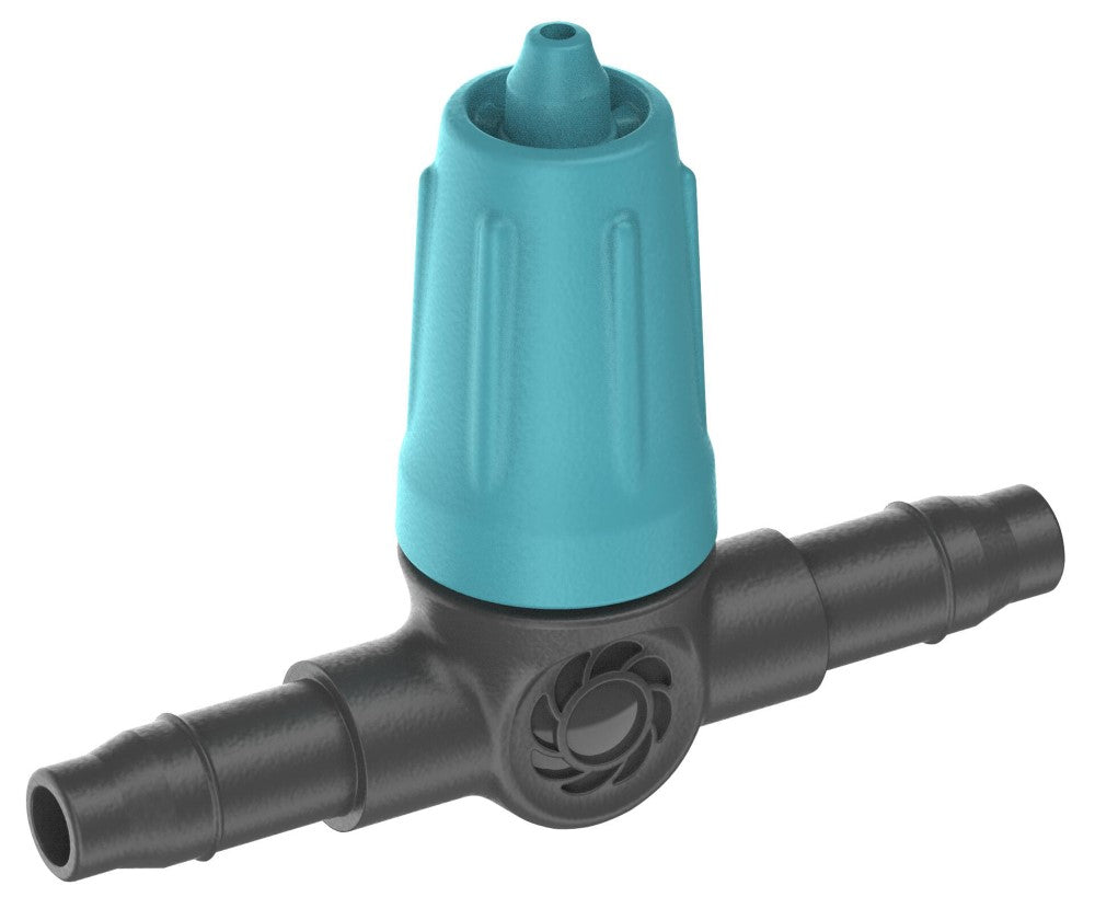 Gardena micro-drip-system verstelbare seriedruppelaar 0–15 l u druppelaar (zwart turquoise)