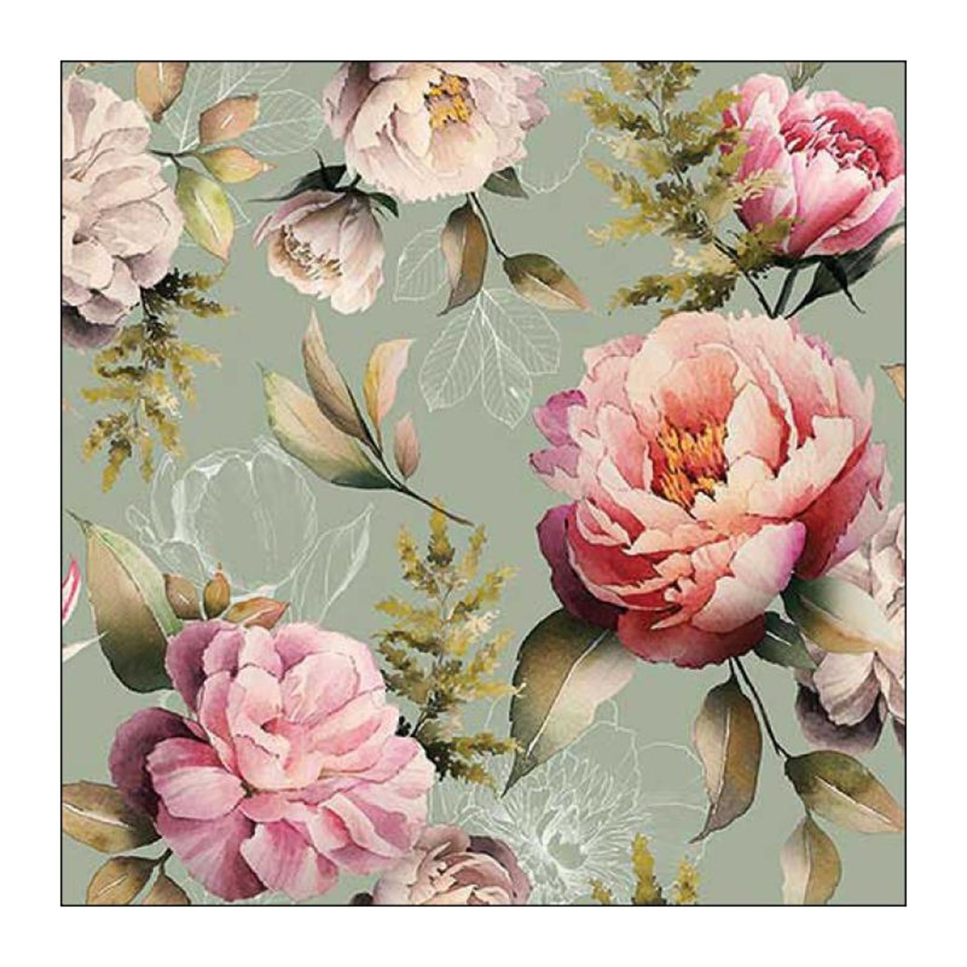Ambiente servet 25x25cm peonies