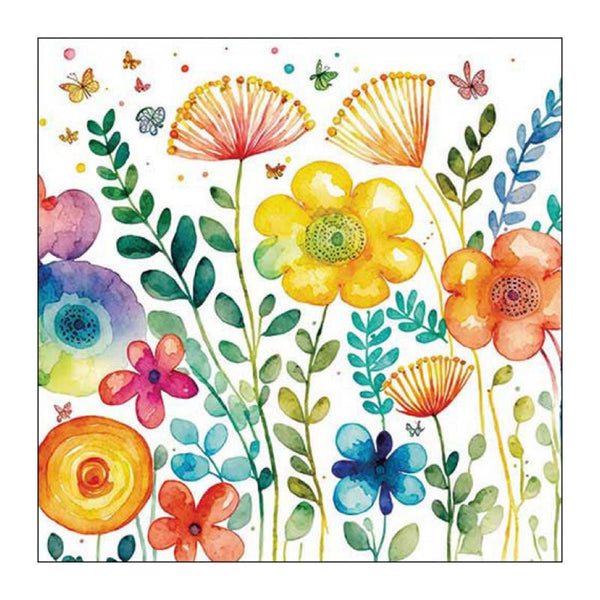 Ambiente servet 25 vibrant spring white