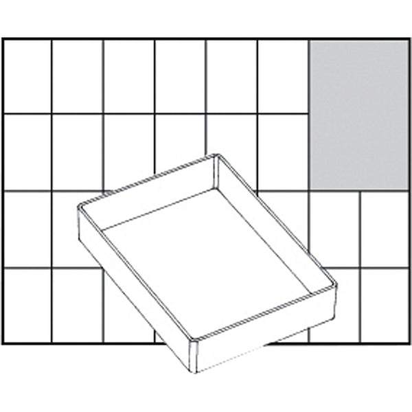 Raaco inzet box, afm a71 low, h: 24 mm, afm 109x79 mm, 1 stuk