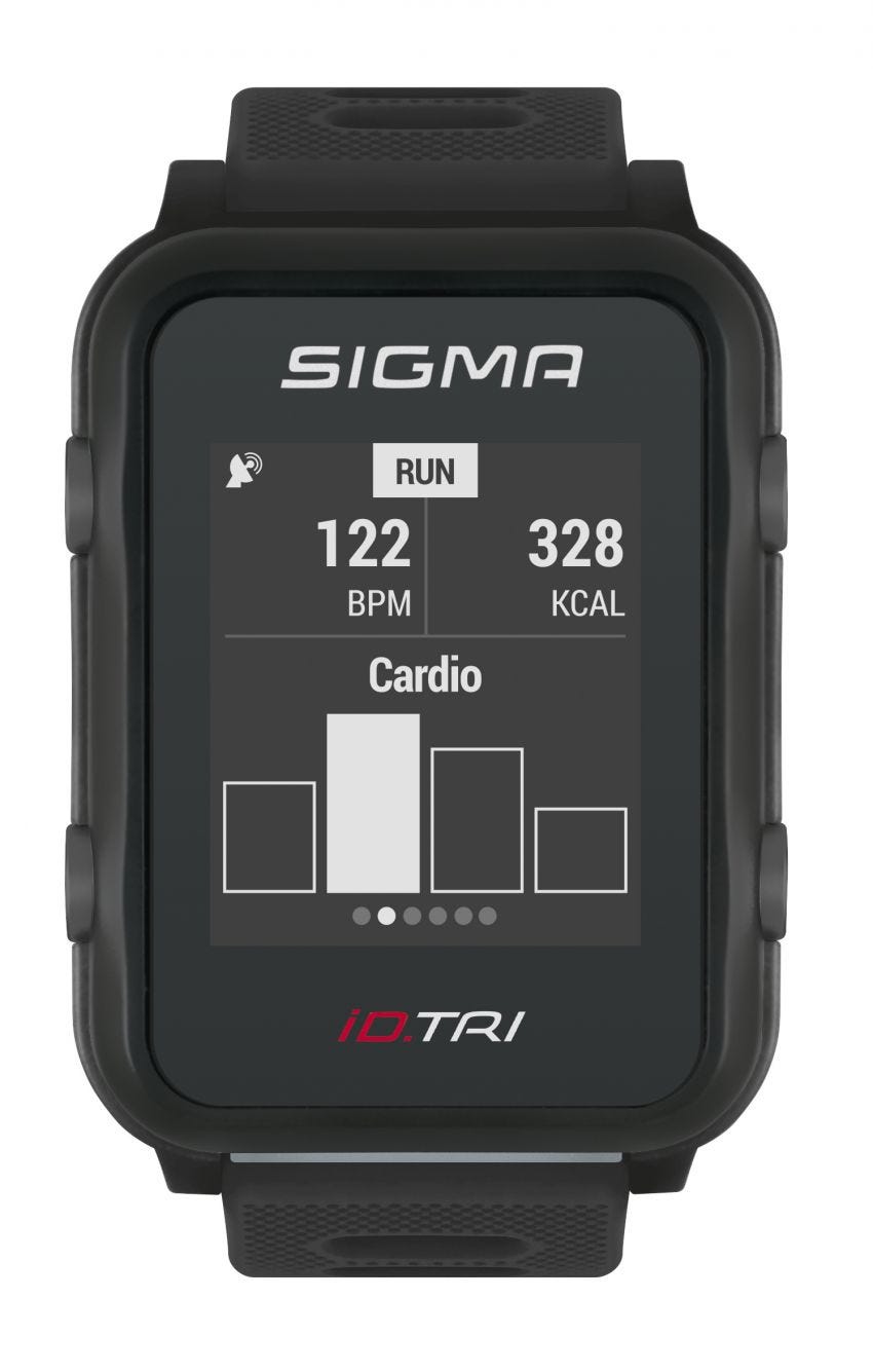 Sporthorloge Sigma iD.TRI Zwart Basic