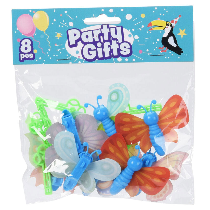 Uitdeelcadeautjes Vlinderkatapult, 8st.