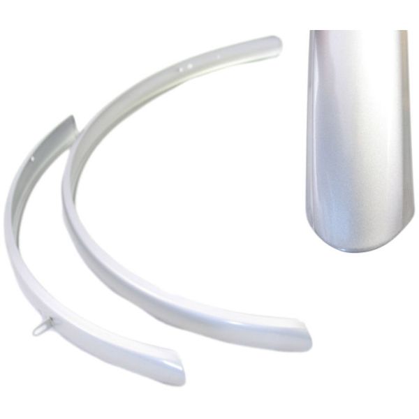 Jeu de garde-boue 28 Hybrid Aluminium-Argent