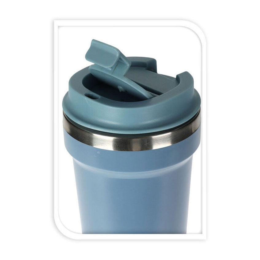 Koopman drinkbeker kleur 500ml - rvs binnenkant - kunststof buitenkant.
