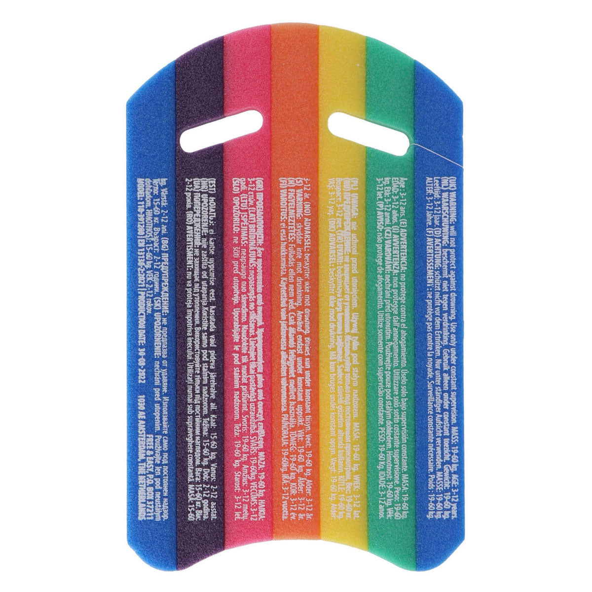 Zwembord regenboog, 48x30cm