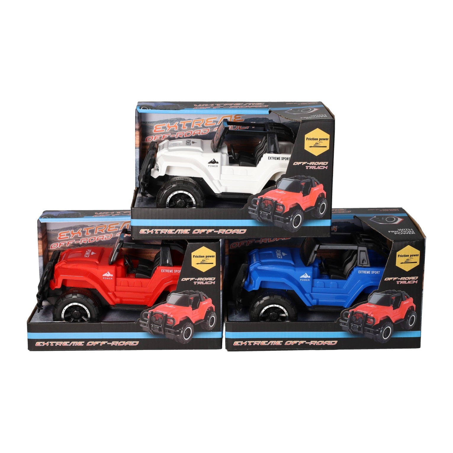 Frictie jeep 4x4 off-road, 21cm
