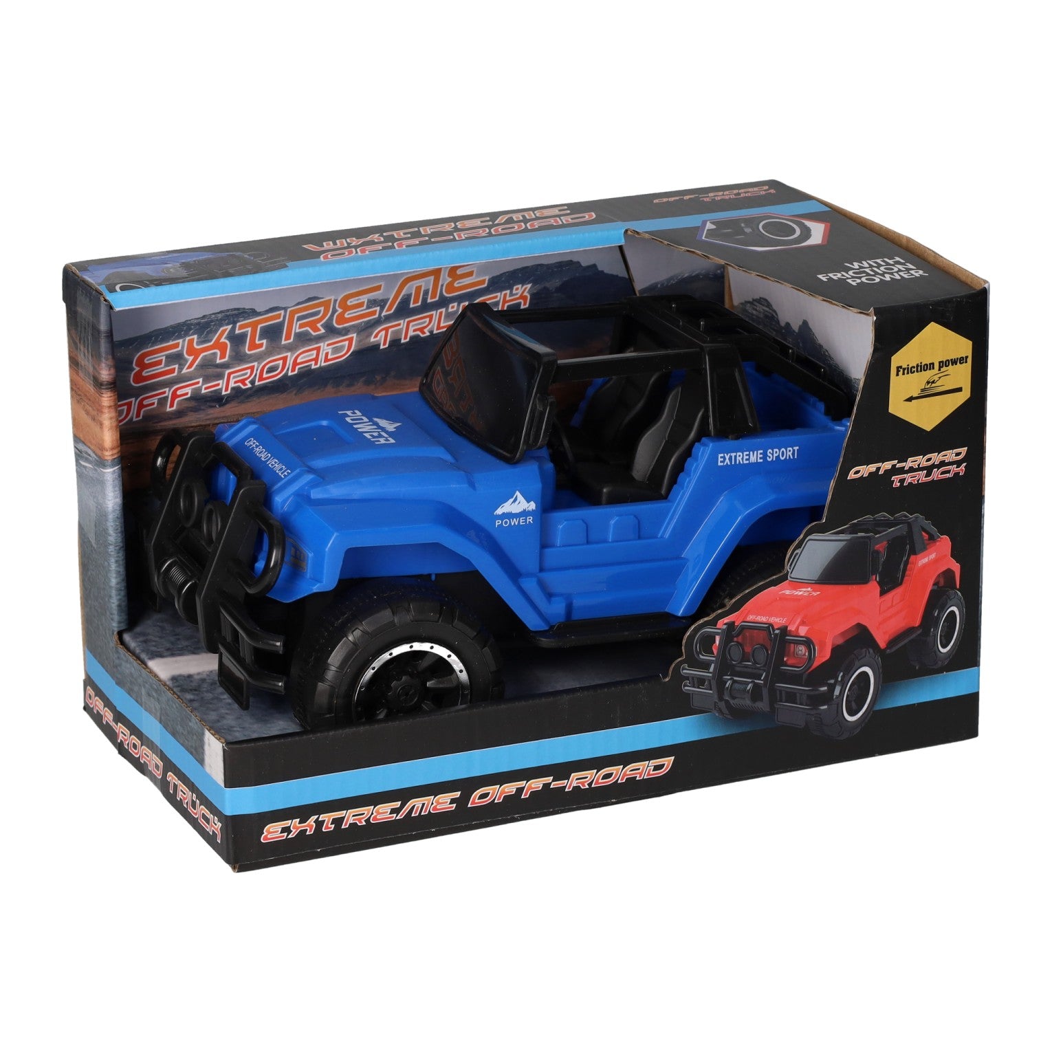 Frictie jeep 4x4 off-road, 21cm