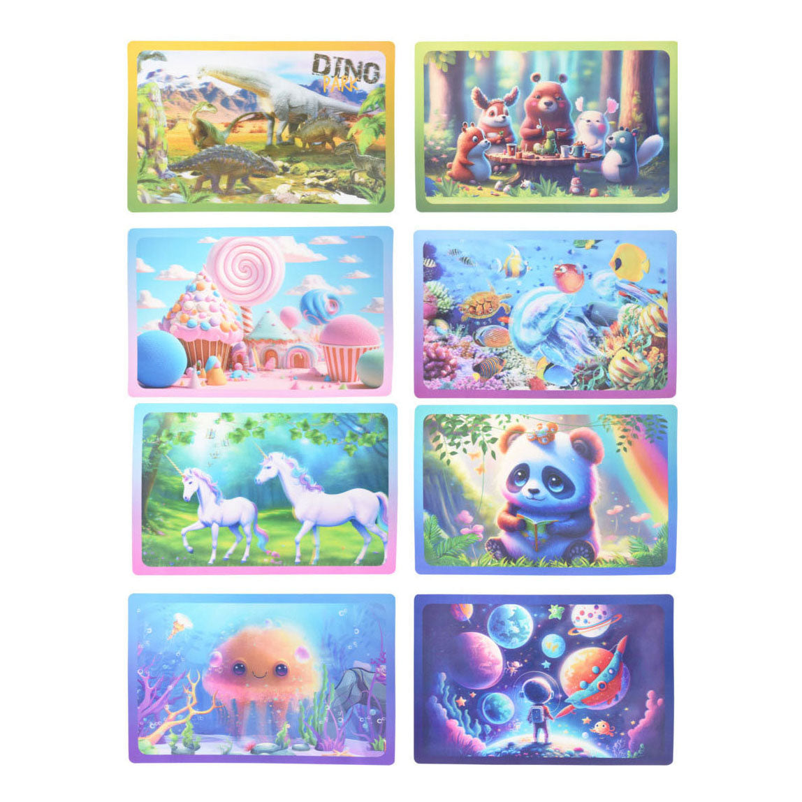 Holografische placemats, 16e.