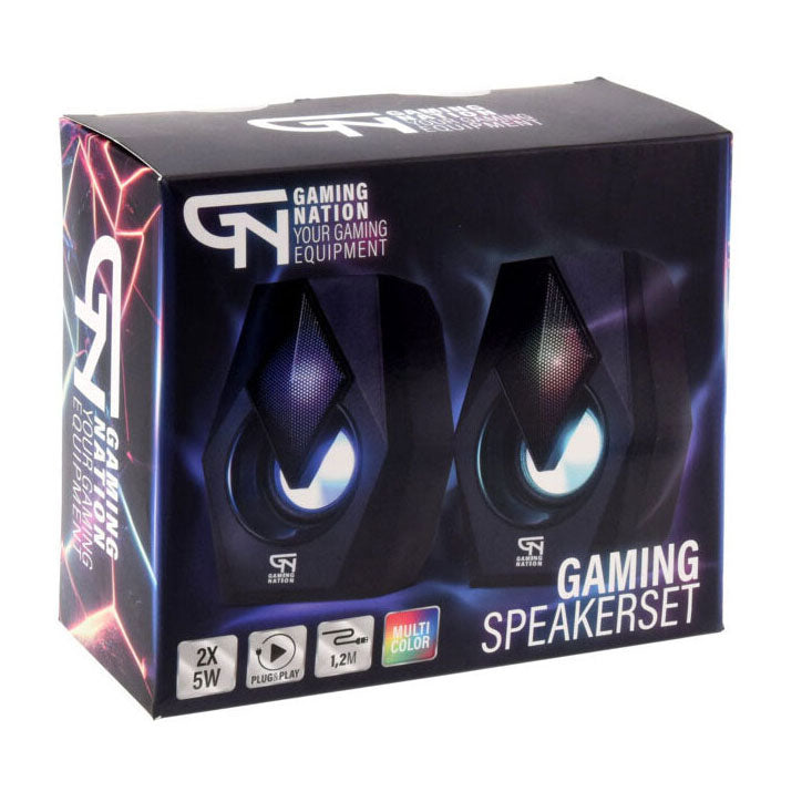 Kleurveranderende gaming speakerset, 2dlg.