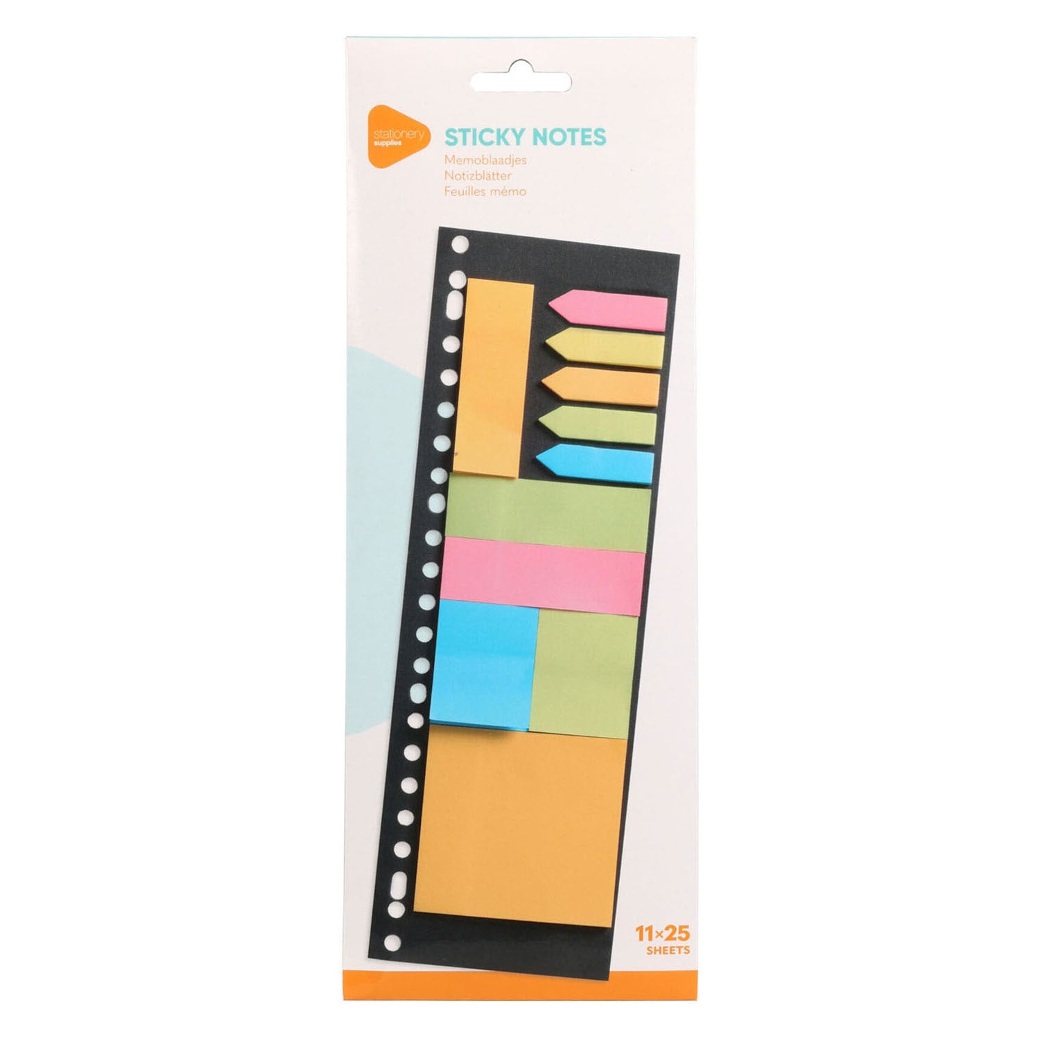 Plaknotities set, 11x25 vellen