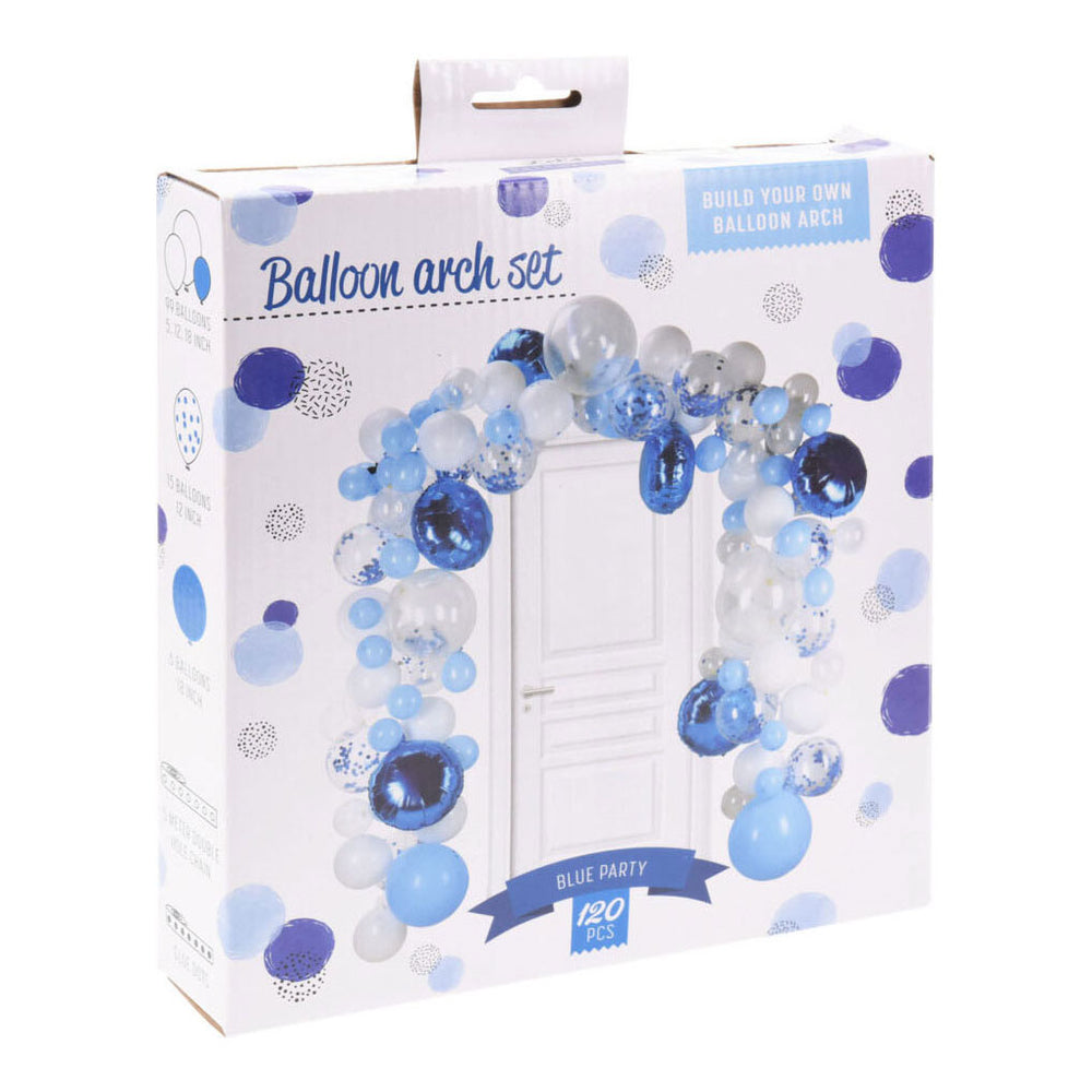Bouw je eigen ballonnenboogset blauw, 120dlg.
