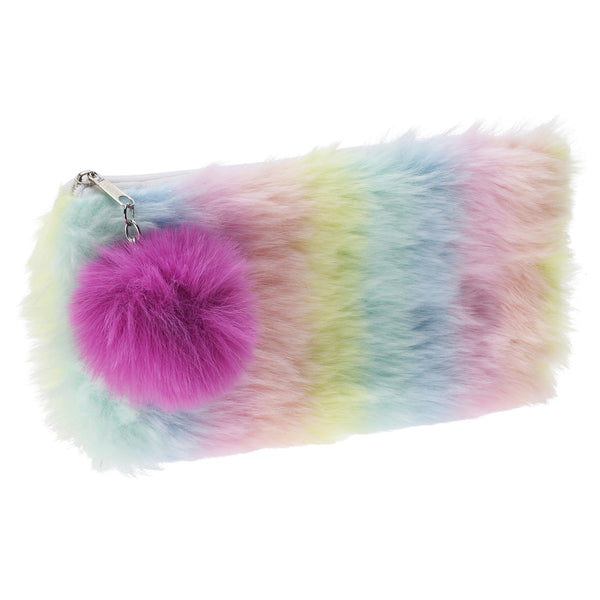 Koopman etui regenboog pluche, 20,5cm