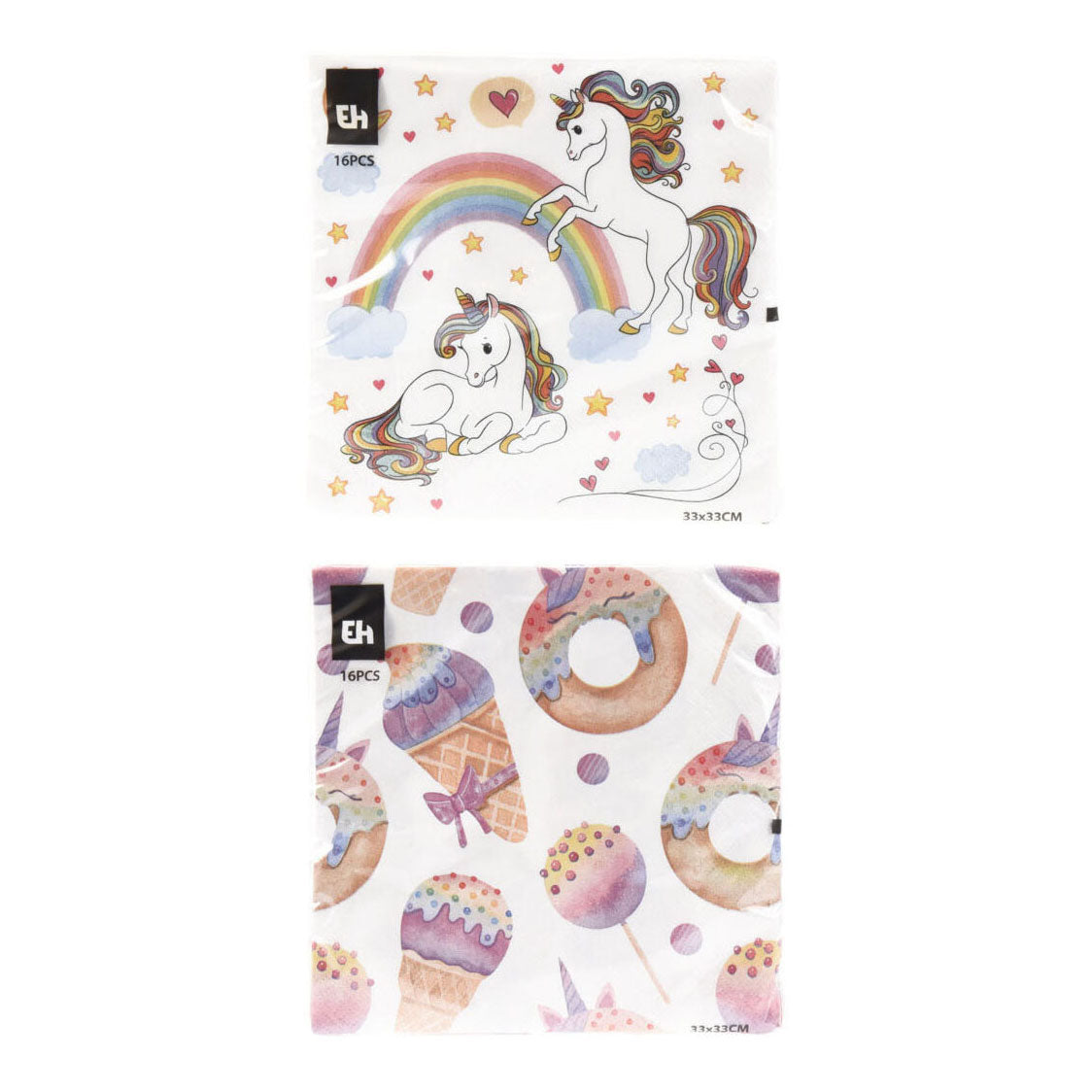 Servettenfantasie 33x33cm, 16st.