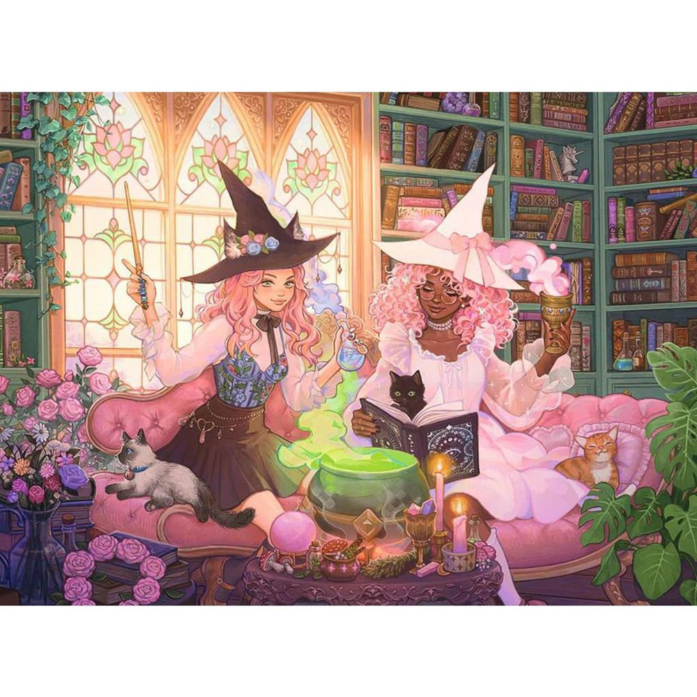 Ravensburger legpuzzel xxl betoverende bibliotheek, 200st.