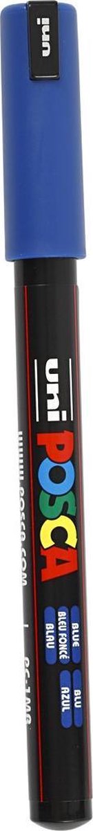 Uni posca marker pc-1mr donkerblauw - extra fine 0,7mm