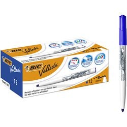 Whiteboard marker bic 1741 velleda kunststofhouder breed 1-4mm blauw rond
