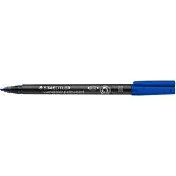 Pen staedtler lumocolor 317 fiber 1mm blauw watervast