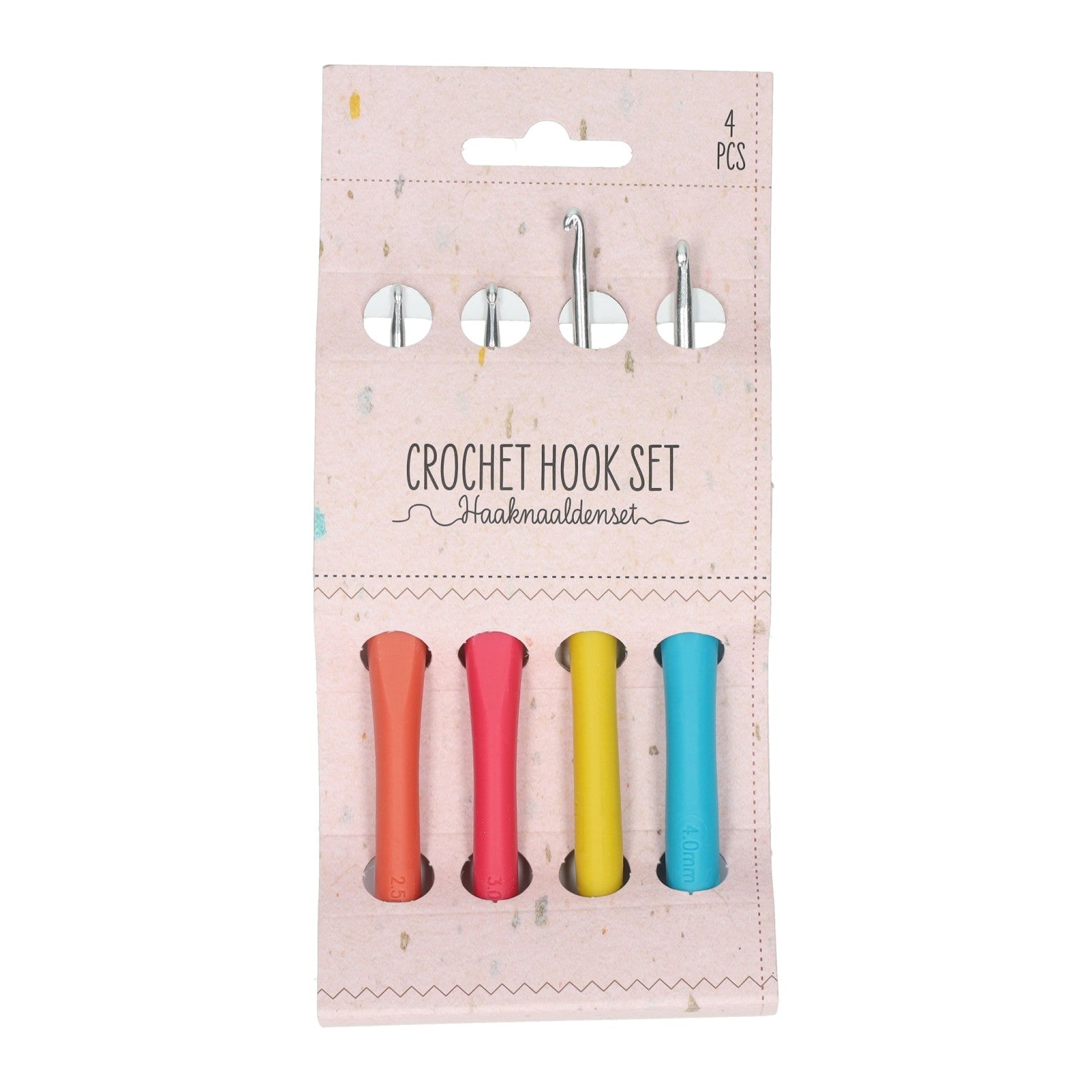 Set van haaknaalden - 2,5mm, 3mm, 3,5mm, 4mm