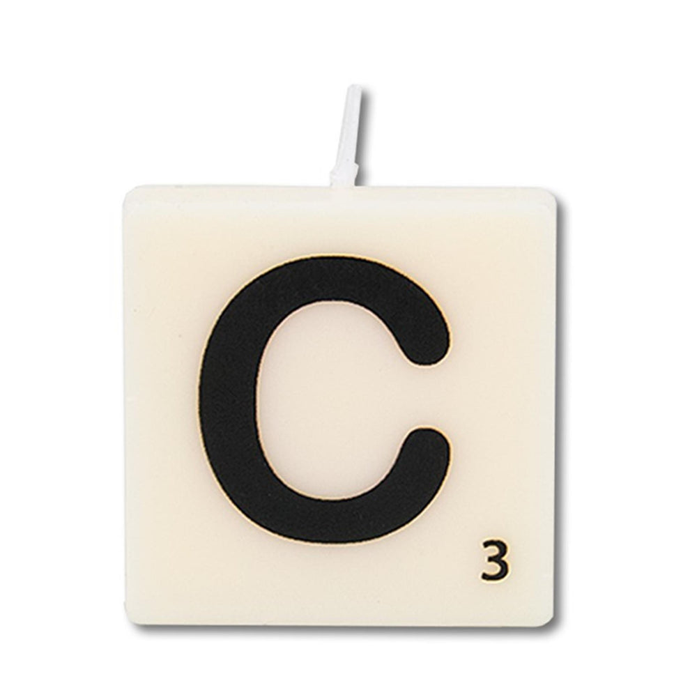 Paperdreams letter kaarsje letter c, set van 4