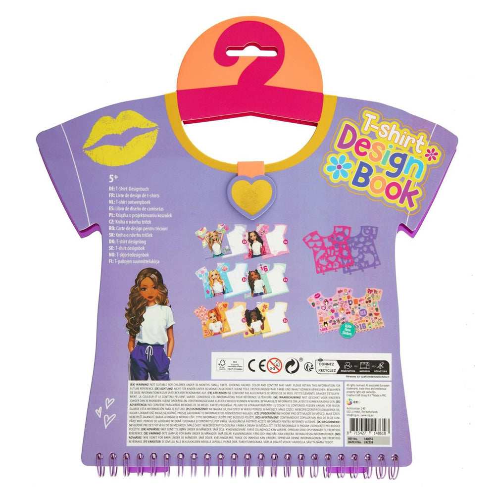 Besties t-shirt design book 20 vel + stickers