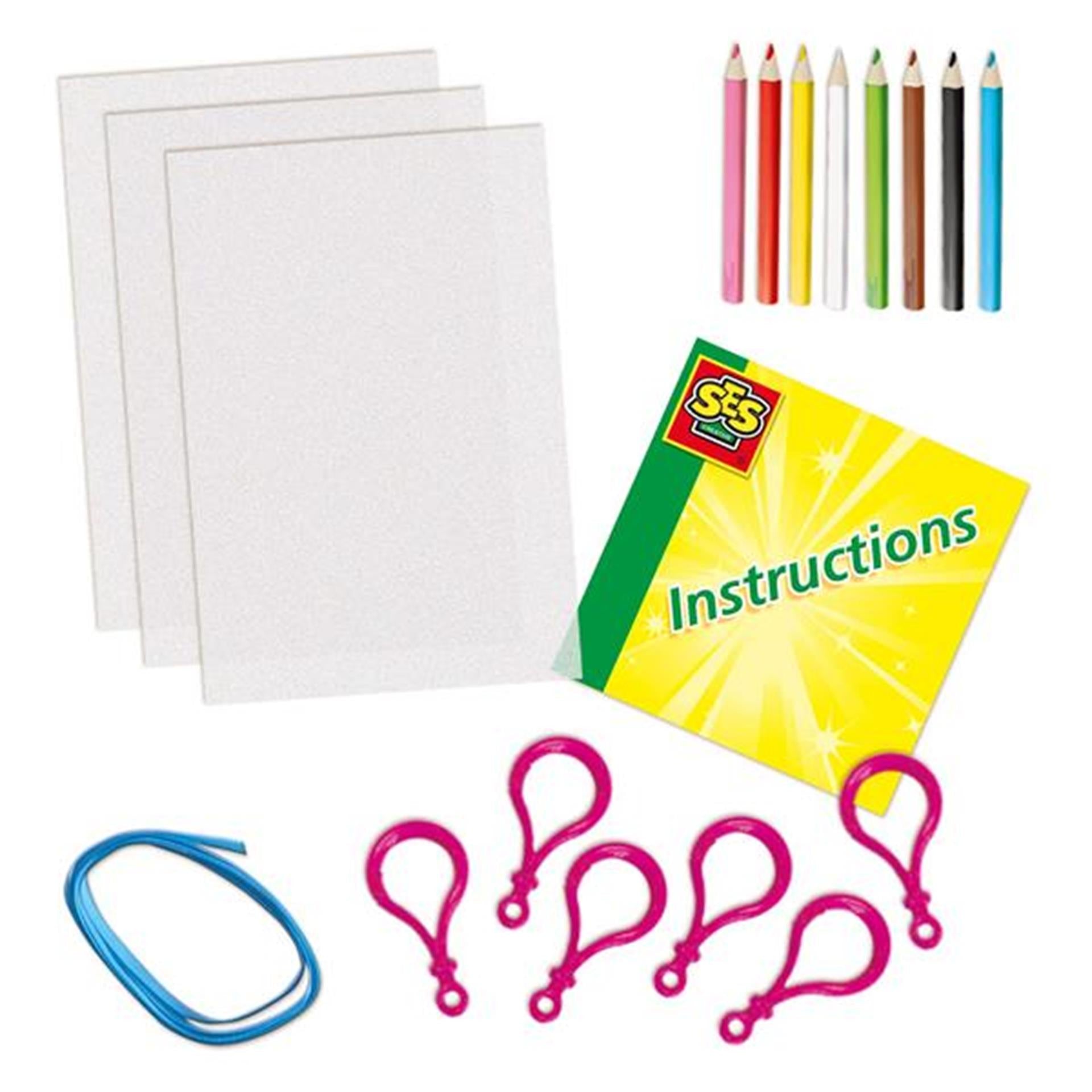 SES Creative Krimpfolie-sleutelhangers