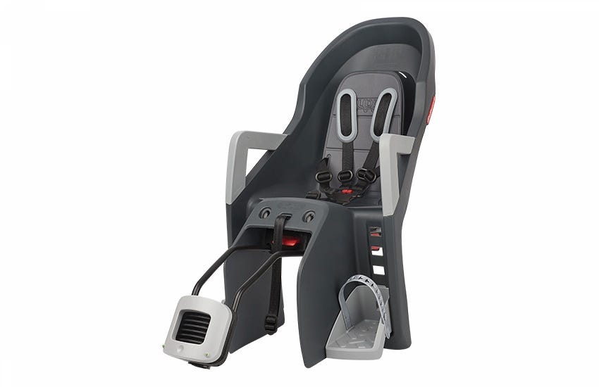 Polisport achterzitje Guppy frame bev. donker grijs