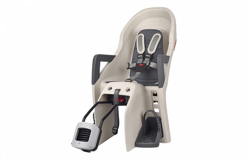 Polisport kinderzitje guppy rs maxi+ cream grey framebevestiging