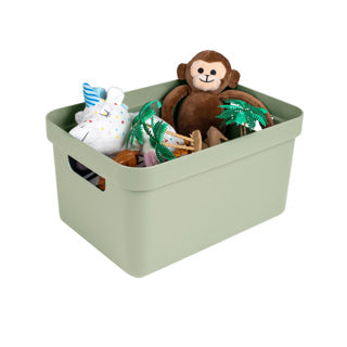 Sunware sigma home opbergbox 13l - 35x24.6x18.3 cm - groen