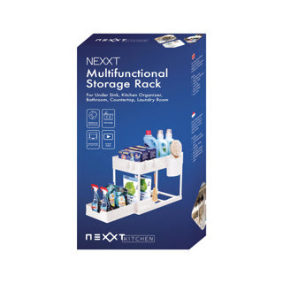 Nexxt multifunctioneel opbergrek wit | 2 stuks