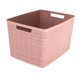 Curver jute opbergmand l 20l rose dageraad