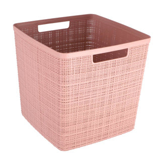 Curver jute opbergmand kubus 17l rose dawn