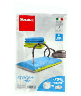 Metaltex vacuümzak en luchtdicht ventiel xl 80x120 cm