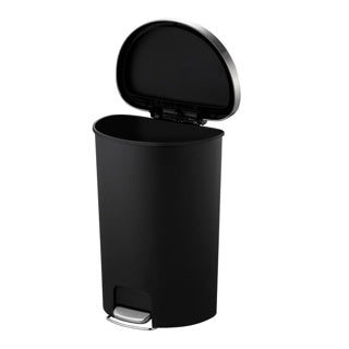 Eko hana pedaalemmer 55l zwart ingebouwde wielen