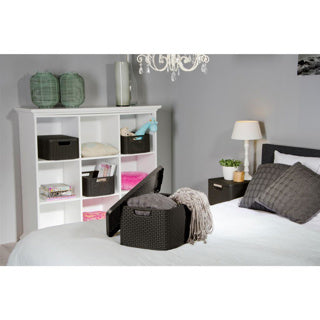 Curver style mandje 18l m deksel antraciet